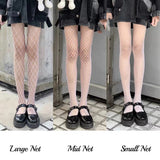 Basic (White) - Fishnet Thigh