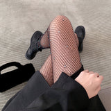 Diamond (Black) - Fishnet Thigh