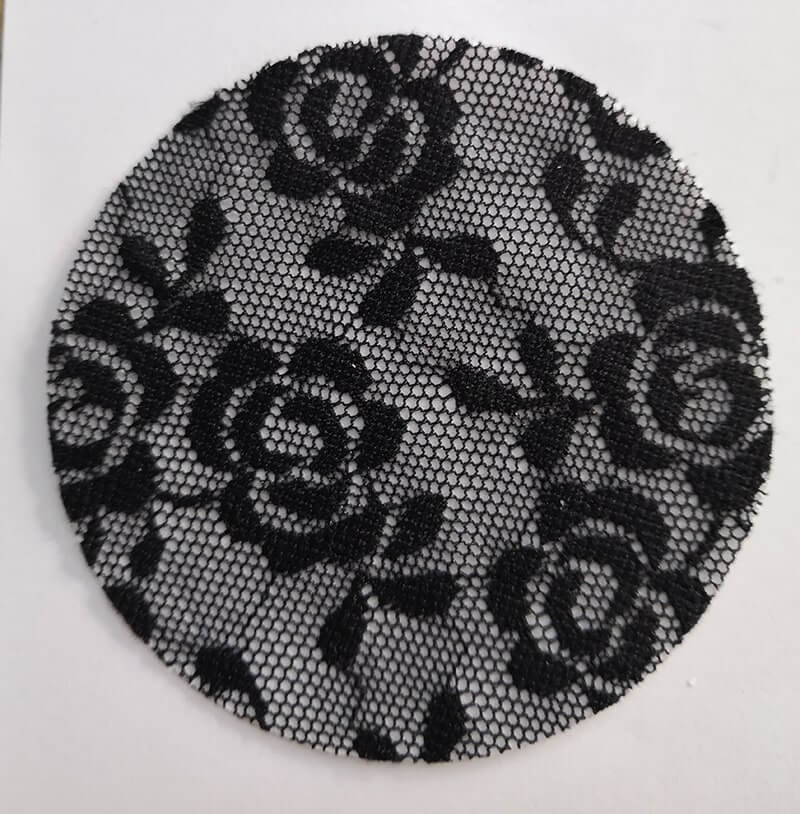 Reusable Nipple Cover Lace Black - Round